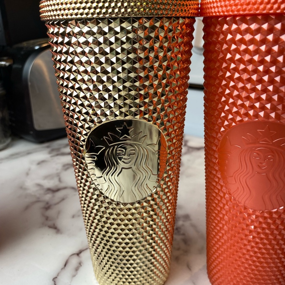 Starbucks limited edition gold 20 ounce tumbler